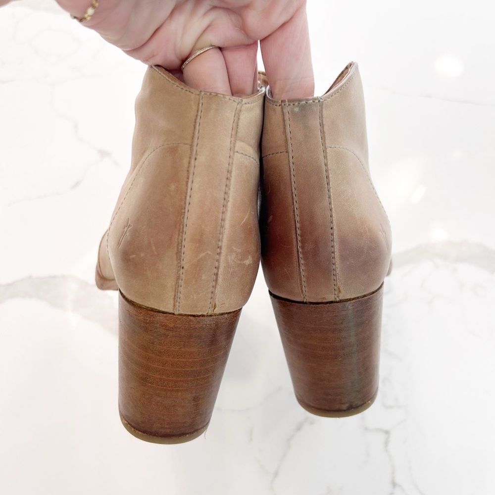 Frye Nora Leather Heeled Booties - Picture 8 of 10